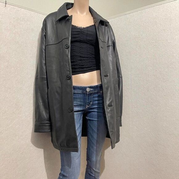 Liz Claiborne Vintage Y2K leather jacket size L